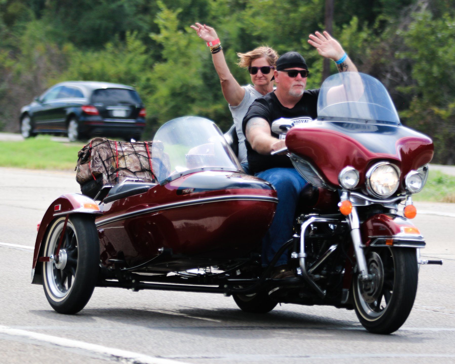 Largest parade of Harley Davidson motorcycles, world record set in Paris, Texas