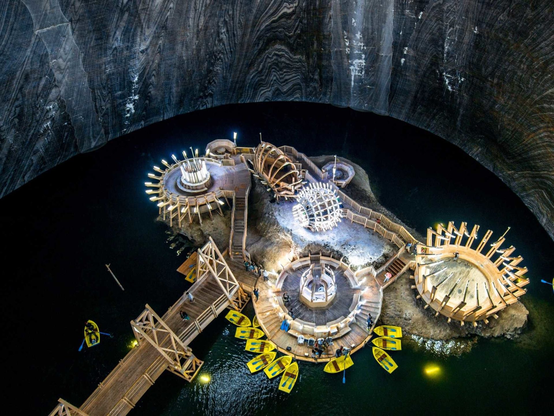 World's Largest Underground Theme Park, Salina Turda Theme Park in Romania sets world record