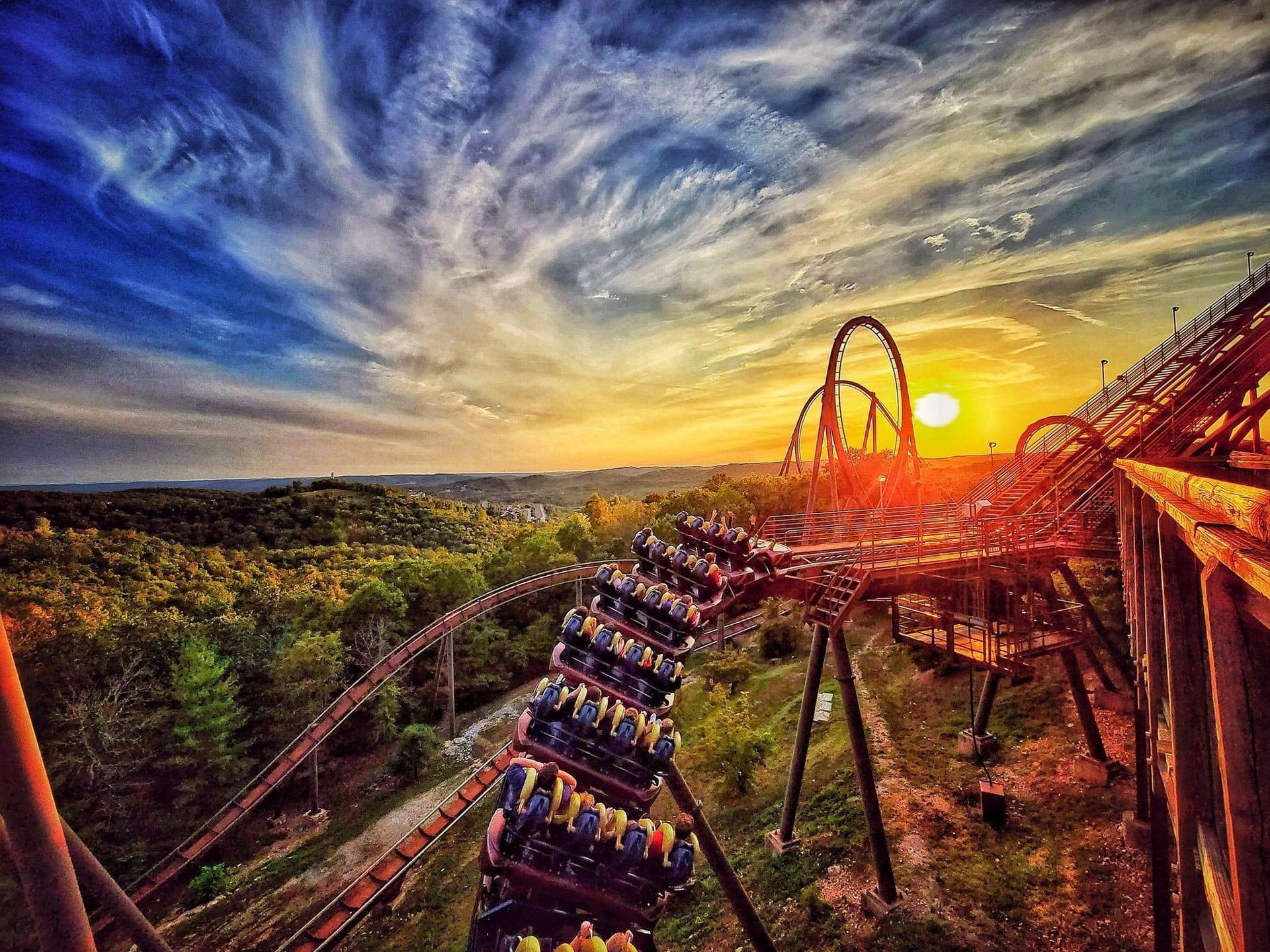 World's First Wooden Roller Coaster to Feature Multiple Inversions, world record set in Branson, Missouri