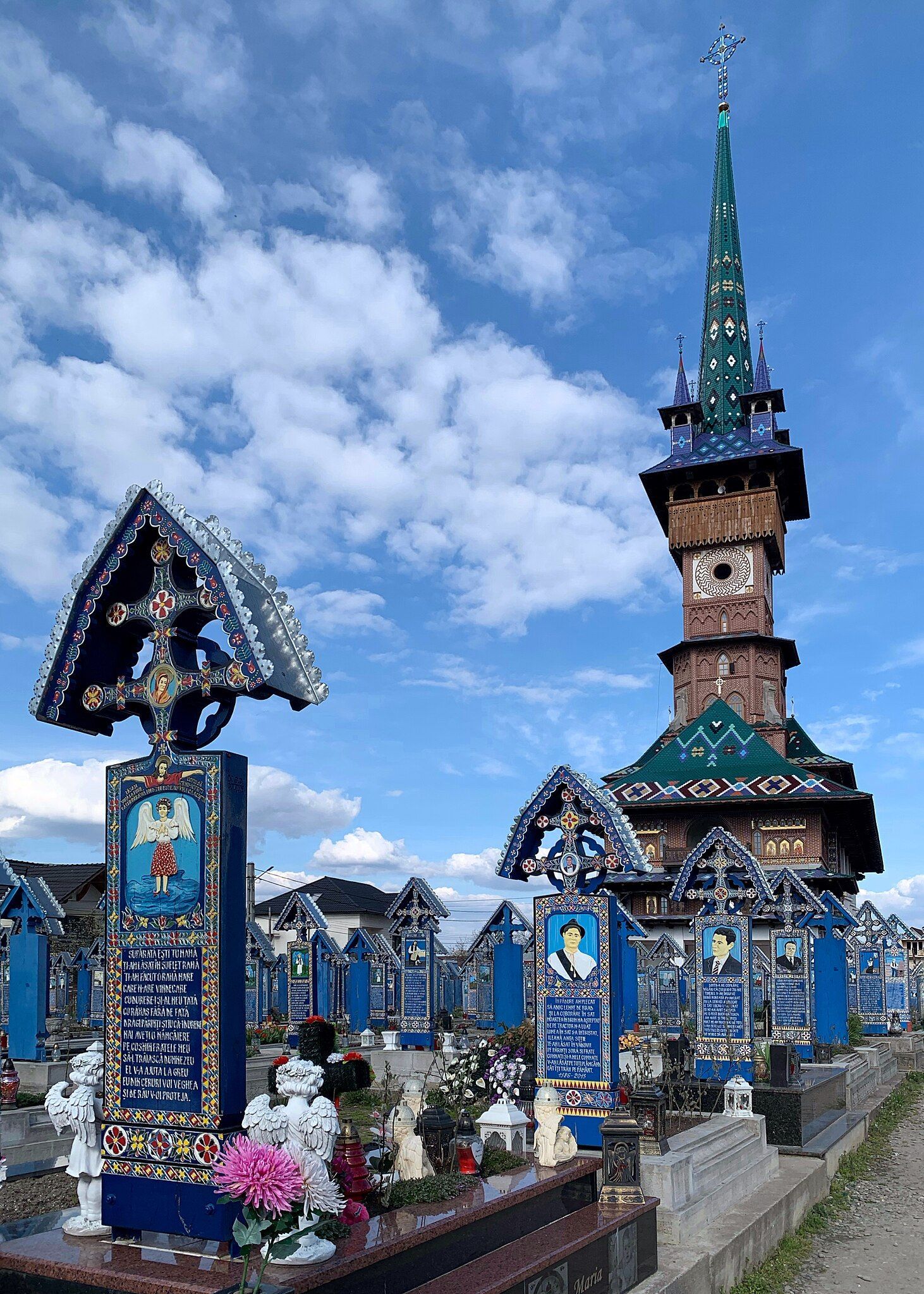 World's First Merry Cemetery, The Merry Cemetery in Săpânța, Transylvania, Romania
