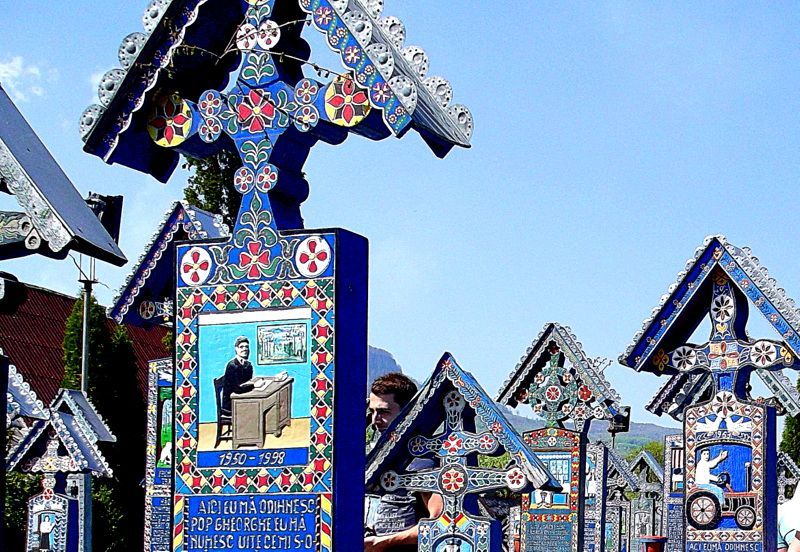 World's First Merry Cemetery, The Merry Cemetery in Săpânța, Transylvania, Romania
