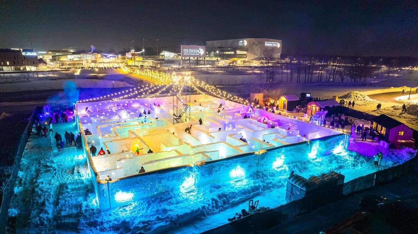 World's Largest Ice Maze, world record set in Eagan, Minnesota