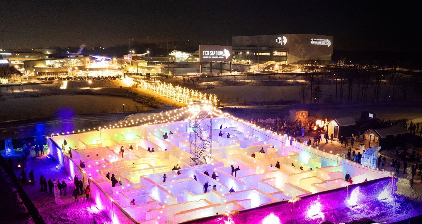 World's Largest Ice Maze, world record set in Eagan, Minnesota