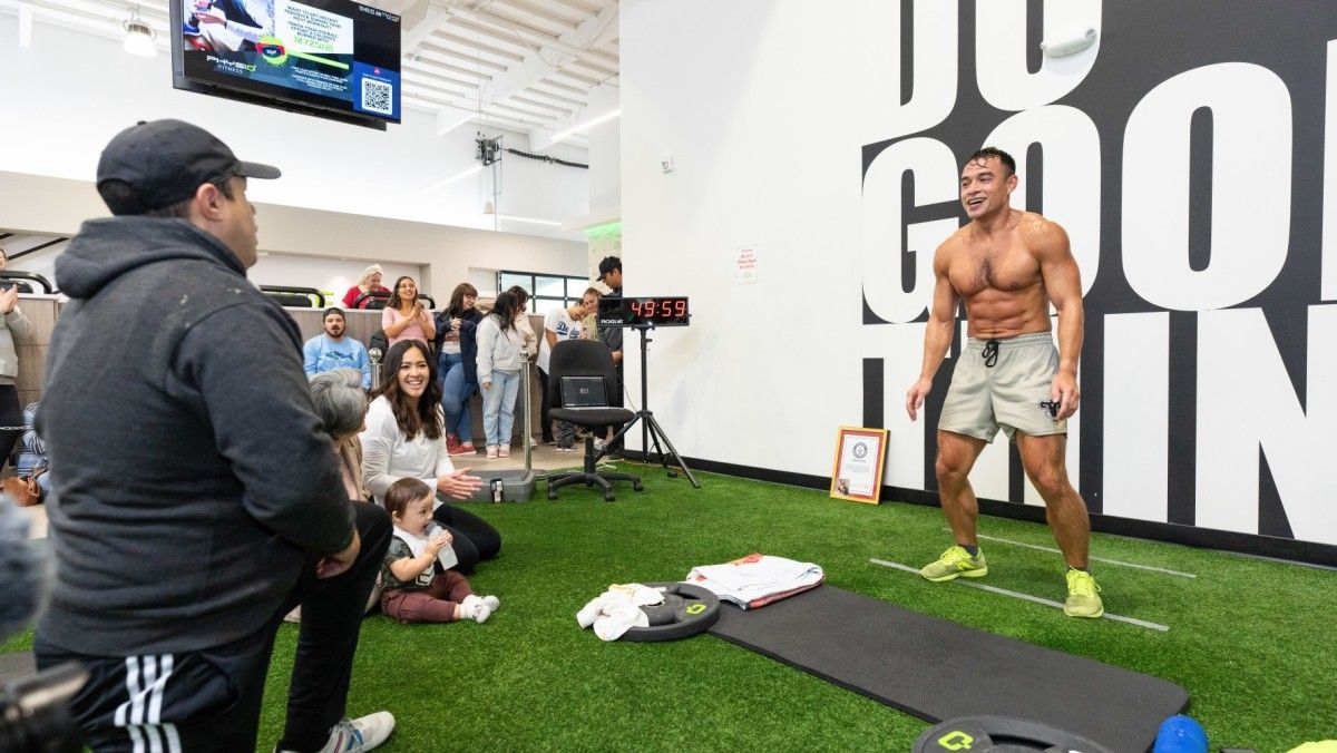 Most chest to ground burpees in one hour (male), world record set by Maj. Tommy Vu