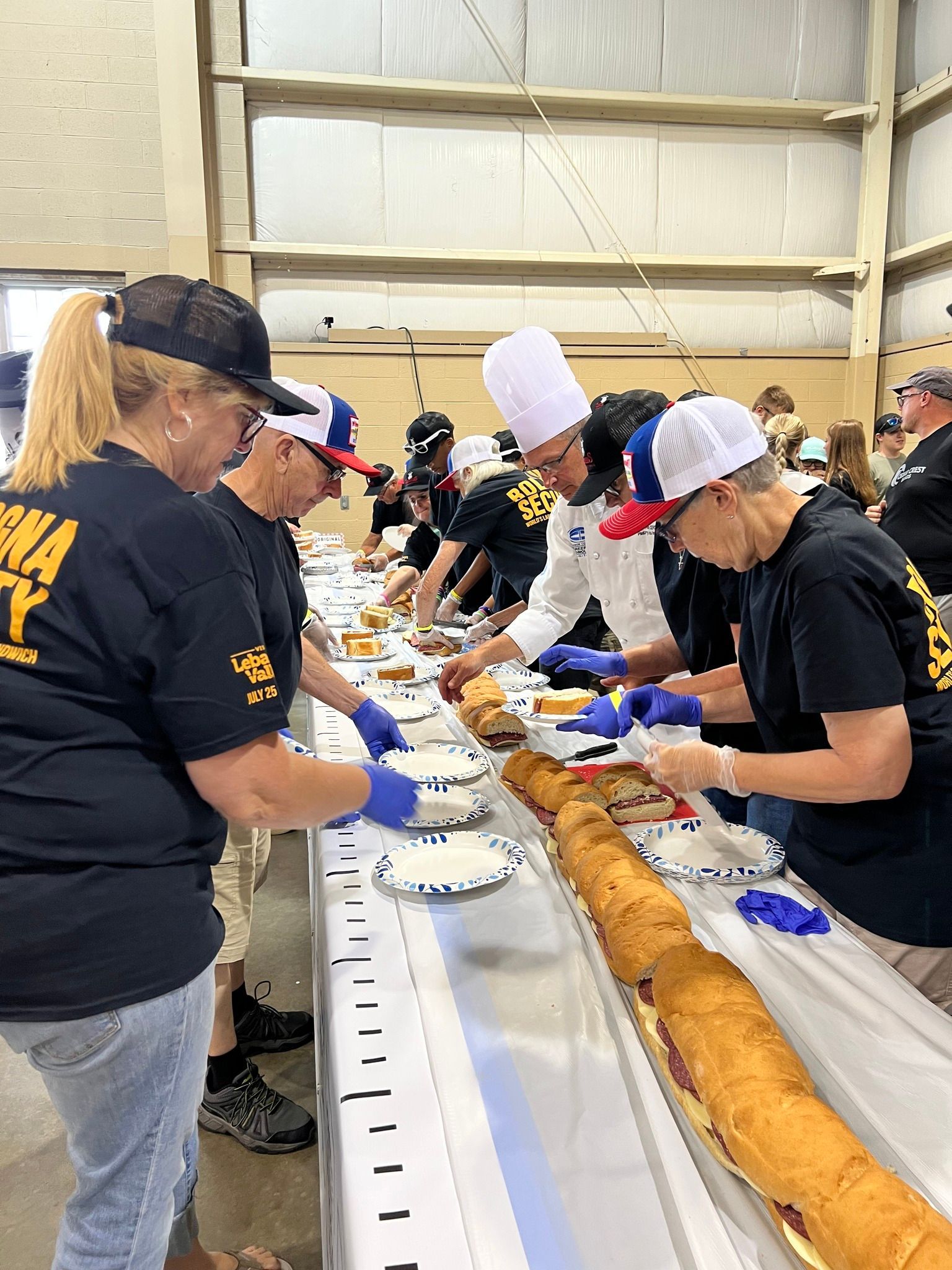 World’s Largest Lebanon Bologna Sandwich, world record set in Lebanon, Pennsylvania