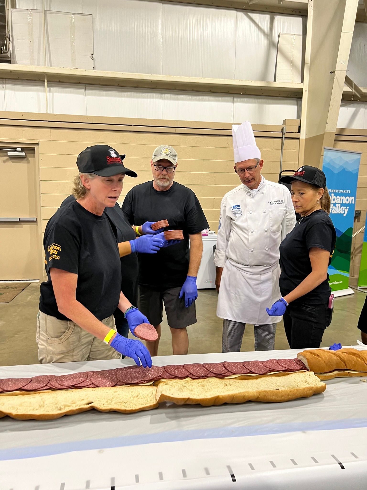 World’s Largest Lebanon Bologna Sandwich, world record set in Lebanon, Pennsylvania