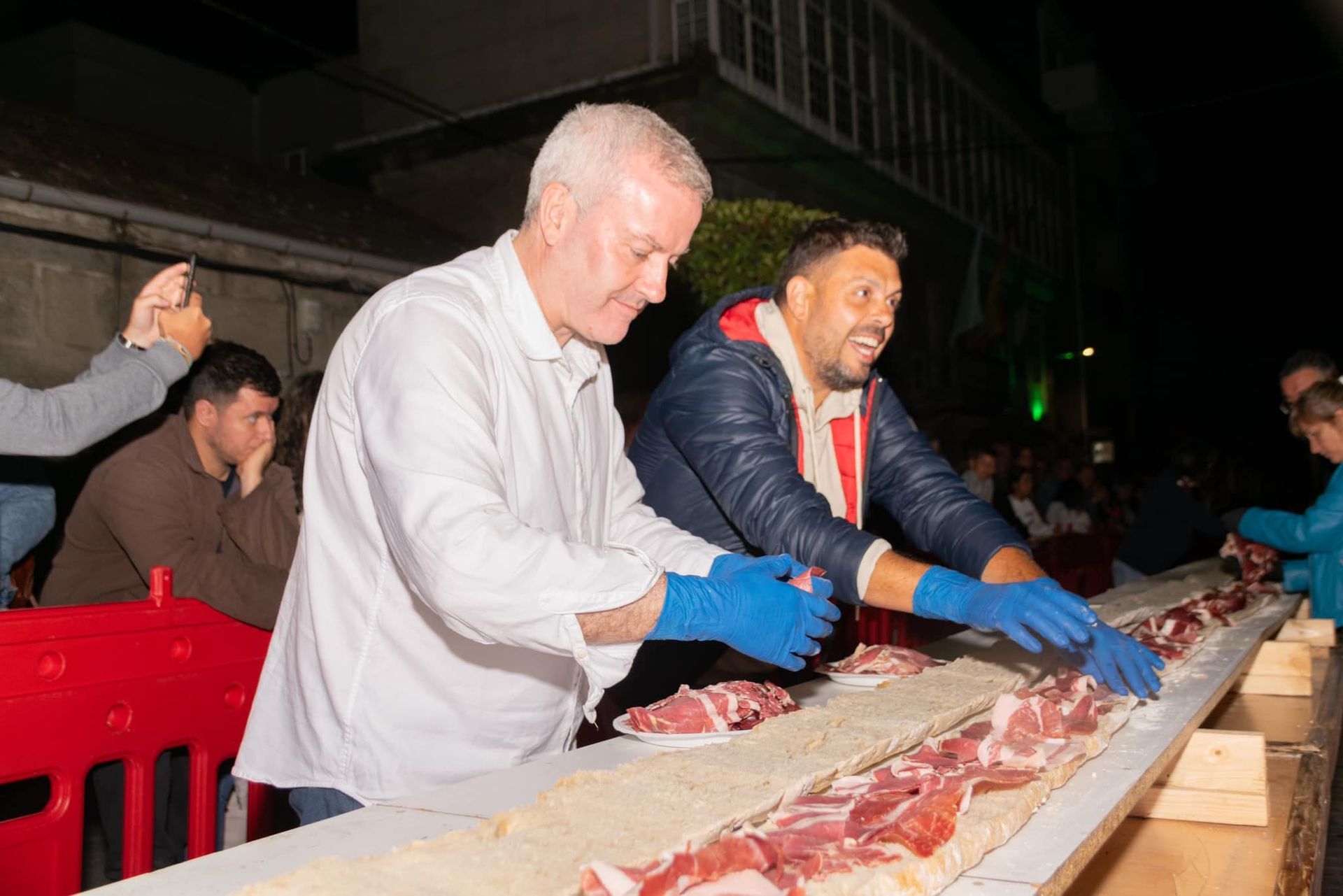 World's Longest Galician Ham Sandwich, world record in Pontevedra, Spain
