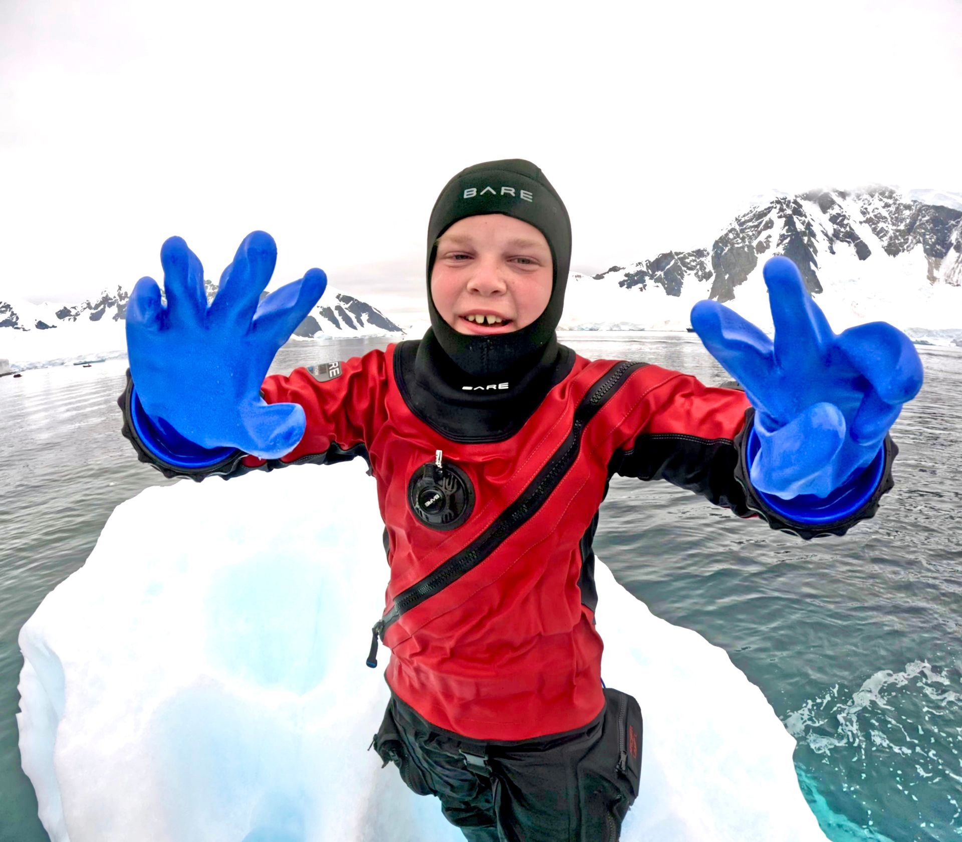 Youngest Person to Scuba Dive all Seven Continents, world record set by Archer Lamp’l
