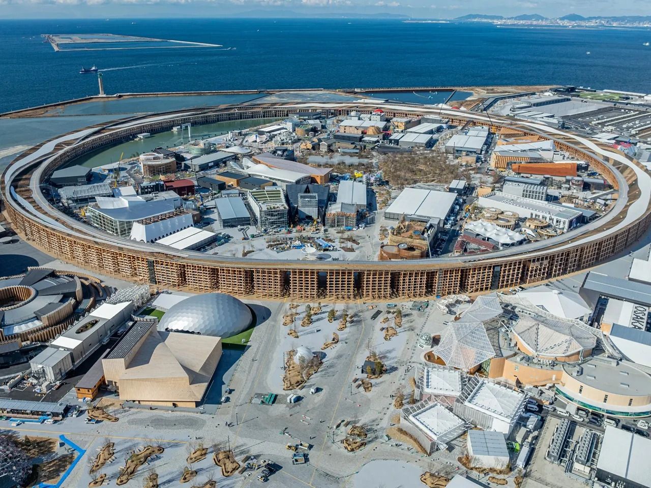 World's Largest Wooden Architectural Structure, world record on Yumeshima Island, Japan
World's Largest Wooden Architectural Structure, world record on Yumeshima Island, Japan