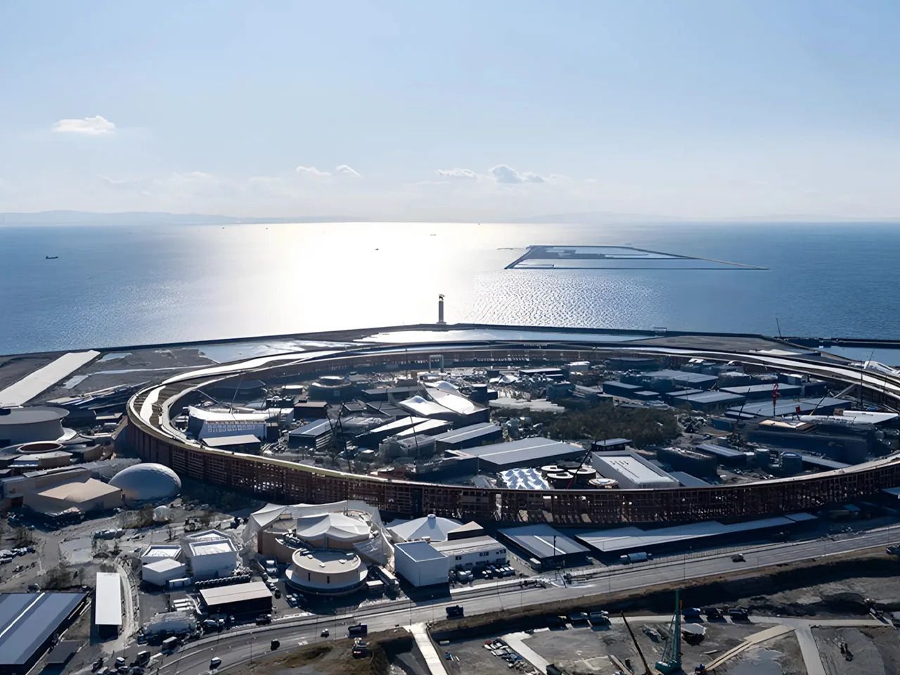 World's Largest Wooden Architectural Structure, world record on Yumeshima Island, Japan World's Largest Wooden Architectural Structure, world record on Yumeshima Island, Japan
