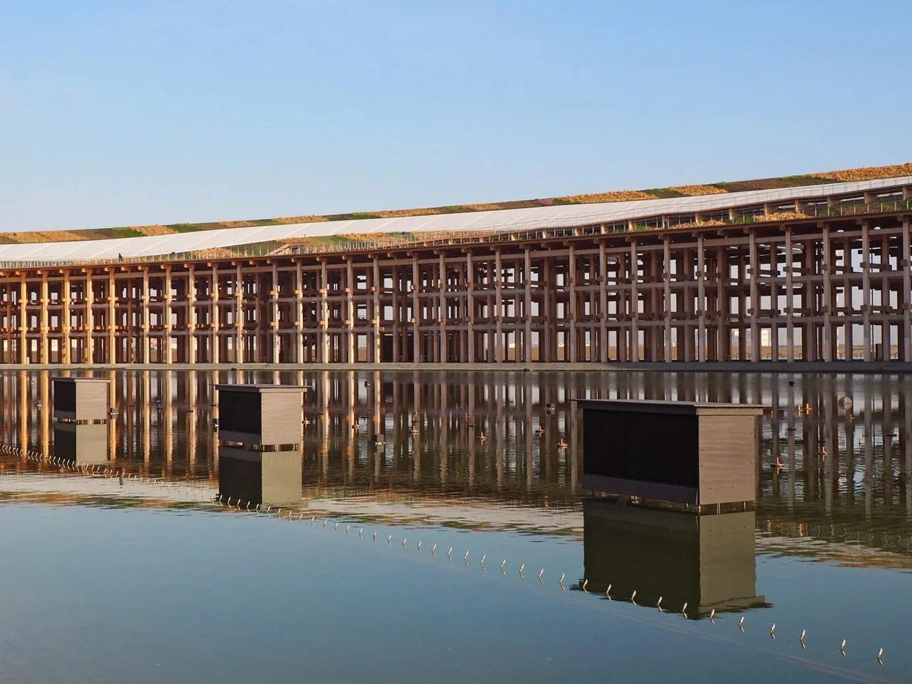 World's Largest Wooden Architectural Structure, world record on Yumeshima Island, Japan World's Largest Wooden Architectural Structure, world record on Yumeshima Island, Japan