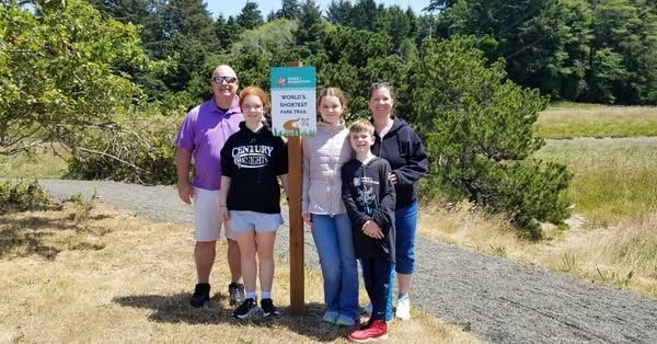 World's Shortest Park Trail, world record set in Lincoln City, Oregon World's Shortest Park Trail, world record set in Lincoln City, Oregon