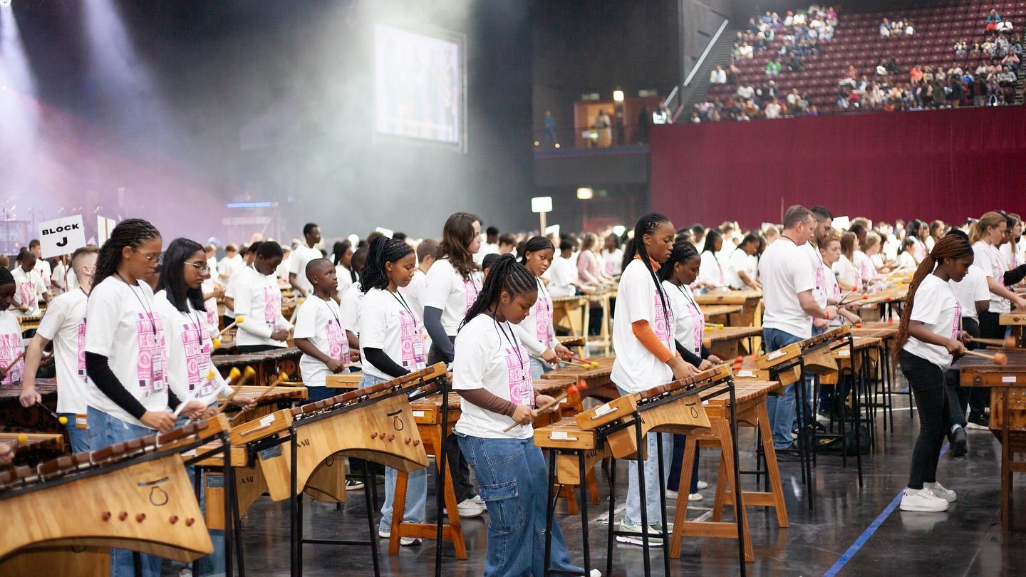 World's Largest Marimba Ensemble, world record set in in Cape Town, South Africa World's Largest Marimba Ensemble, world record set in in Cape Town, South Africa