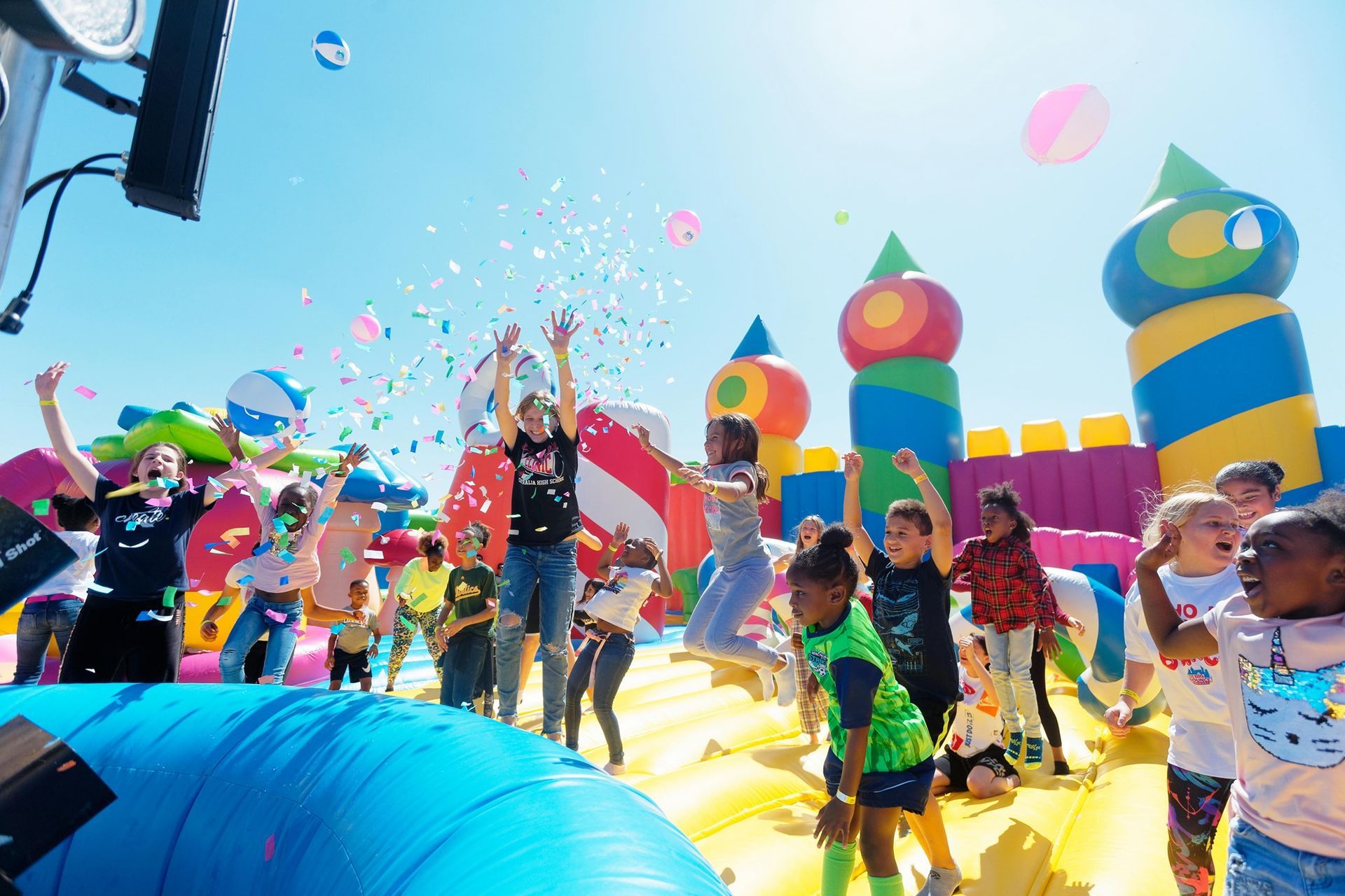 World's Largest Touring Inflatable Theme Park, world record set by The Big Bounce World's Largest Touring Inflatable Theme Park, world record set by The Big Bounce