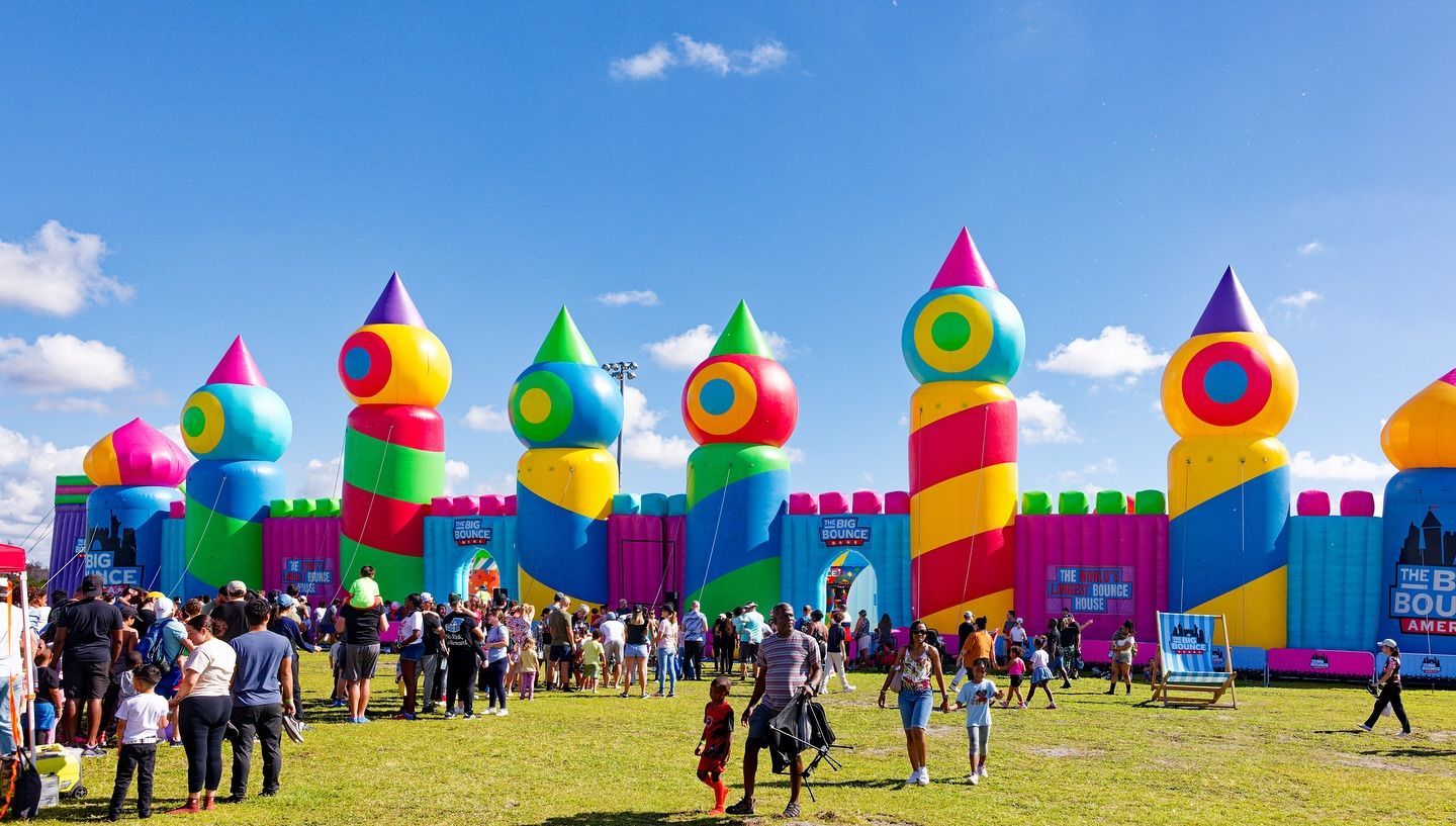 World's Largest Touring Inflatable Theme Park, world record set by The Big Bounce World's Largest Touring Inflatable Theme Park, world record set by The Big Bounce
