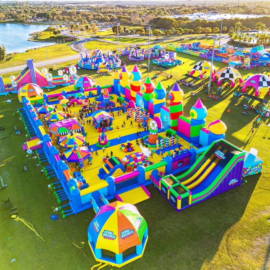 World's Largest Touring Inflatable Theme Park, world record set by The Big Bounce World's Largest Touring Inflatable Theme Park, world record set by The Big Bounce