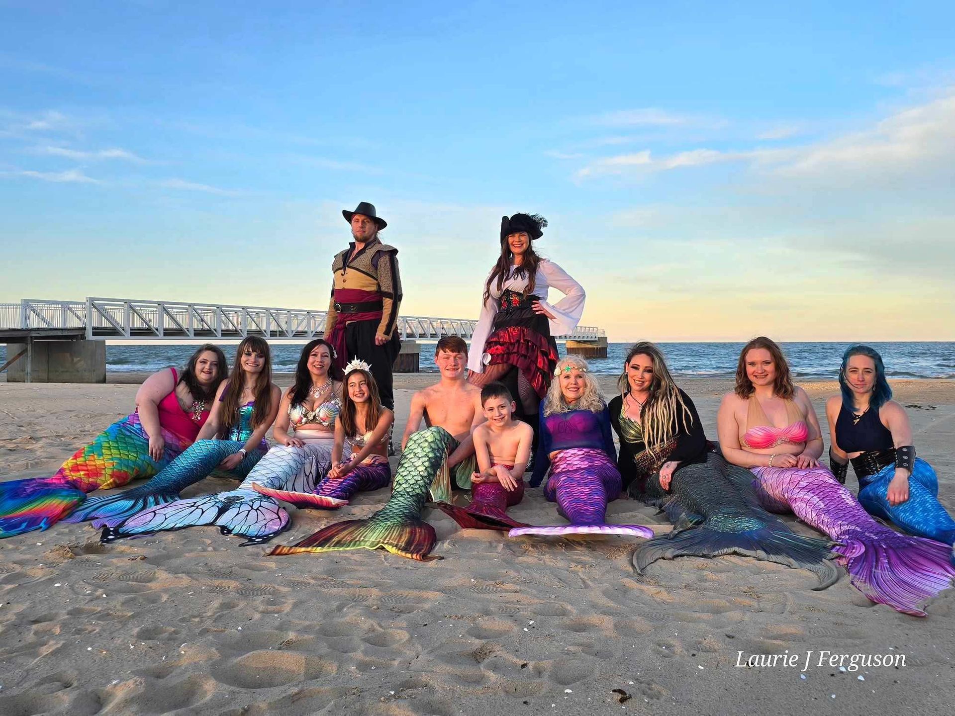 Largest gathering of people dressed as mereople, world record in Oscoda, Michiganm