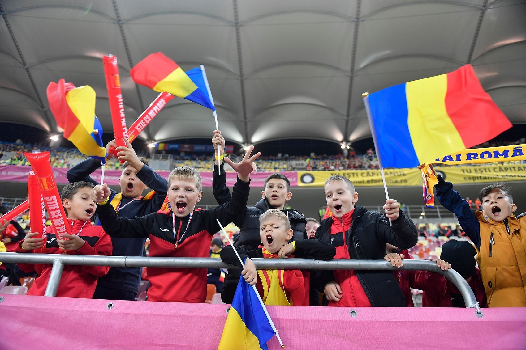 Most child-supporters present at an official European match, Romania sets world record Most child-supporters present at an official European match, Romania sets world record