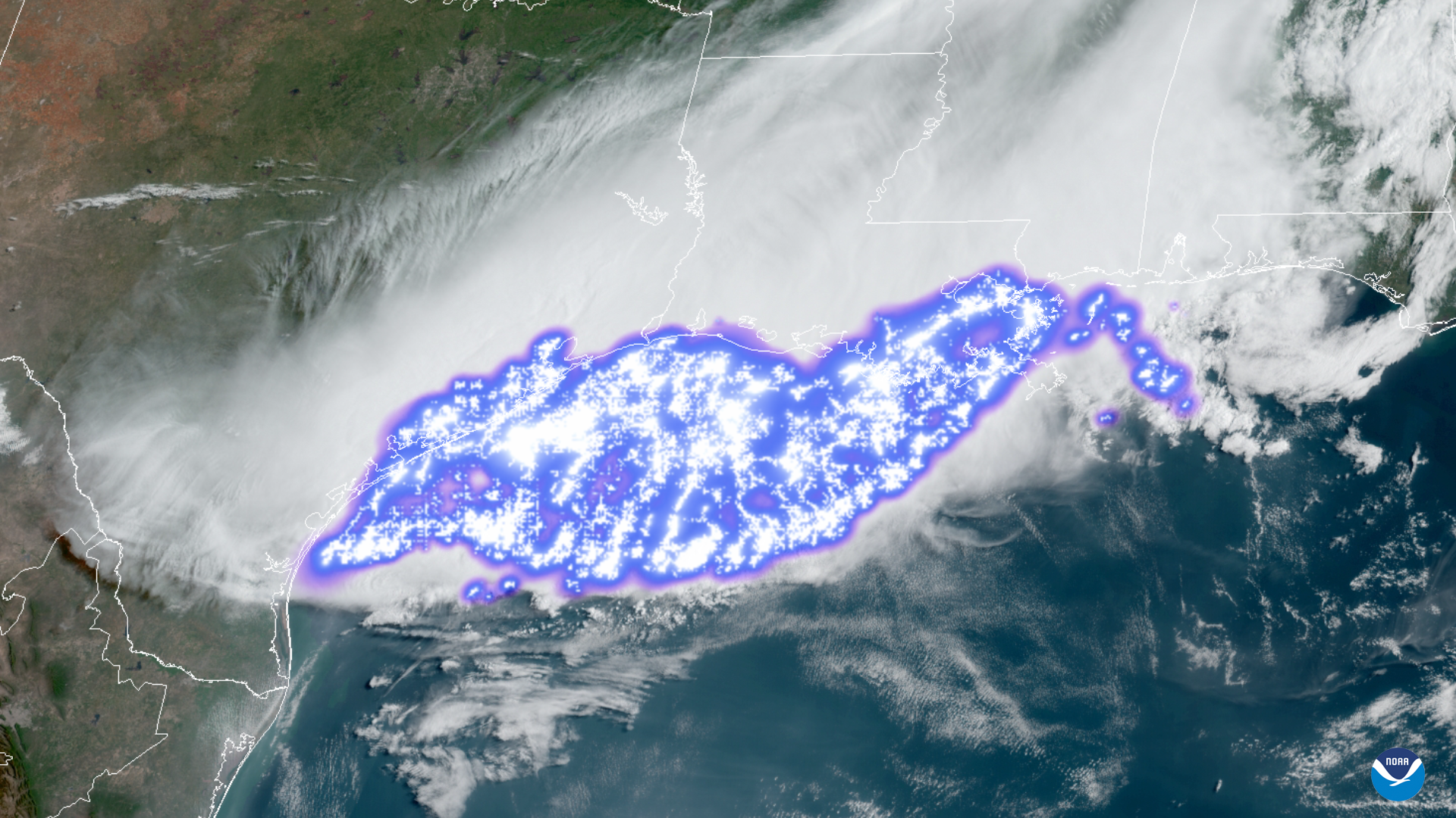 World's Longest Lightning Flash, world record set in the United States
