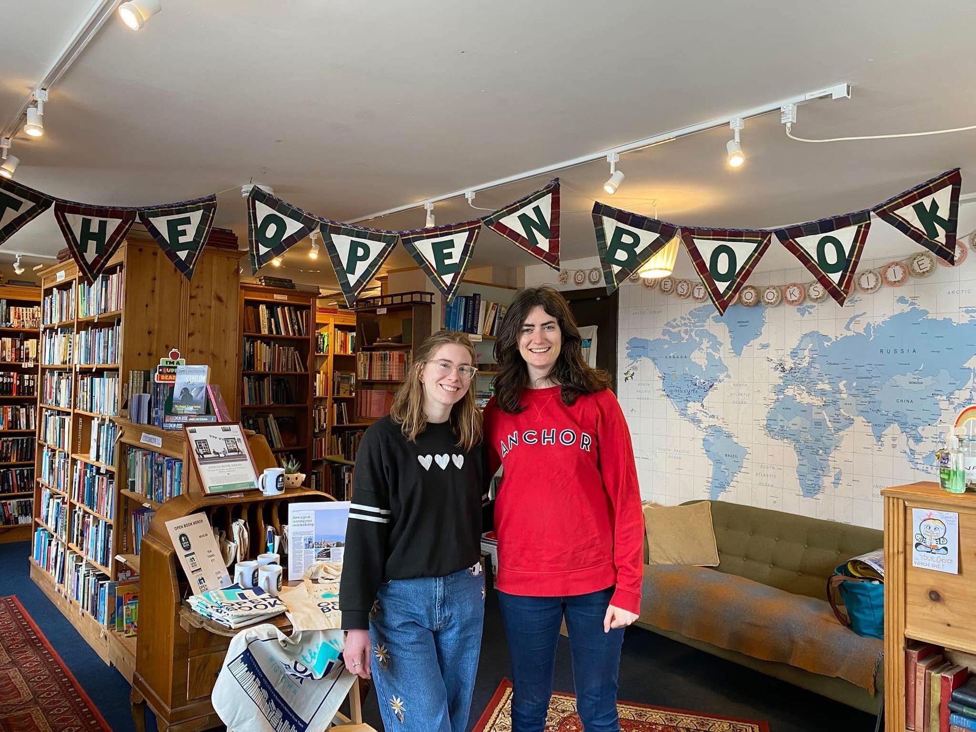 World’s First Airbnb Bookshop, world record in Wigtown, Scotland
