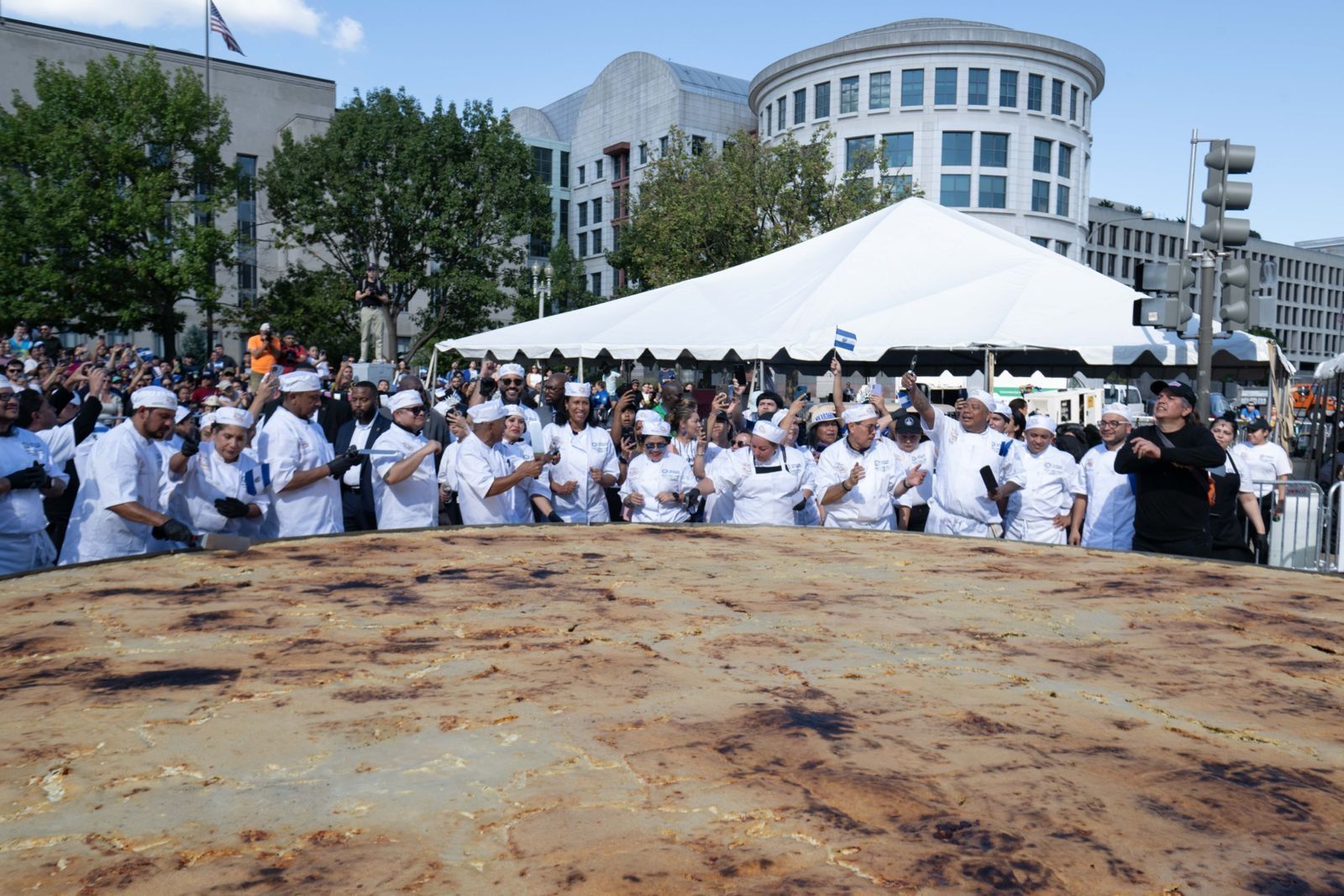 World's  Largest Pupusa, world record in Washington, D.C.