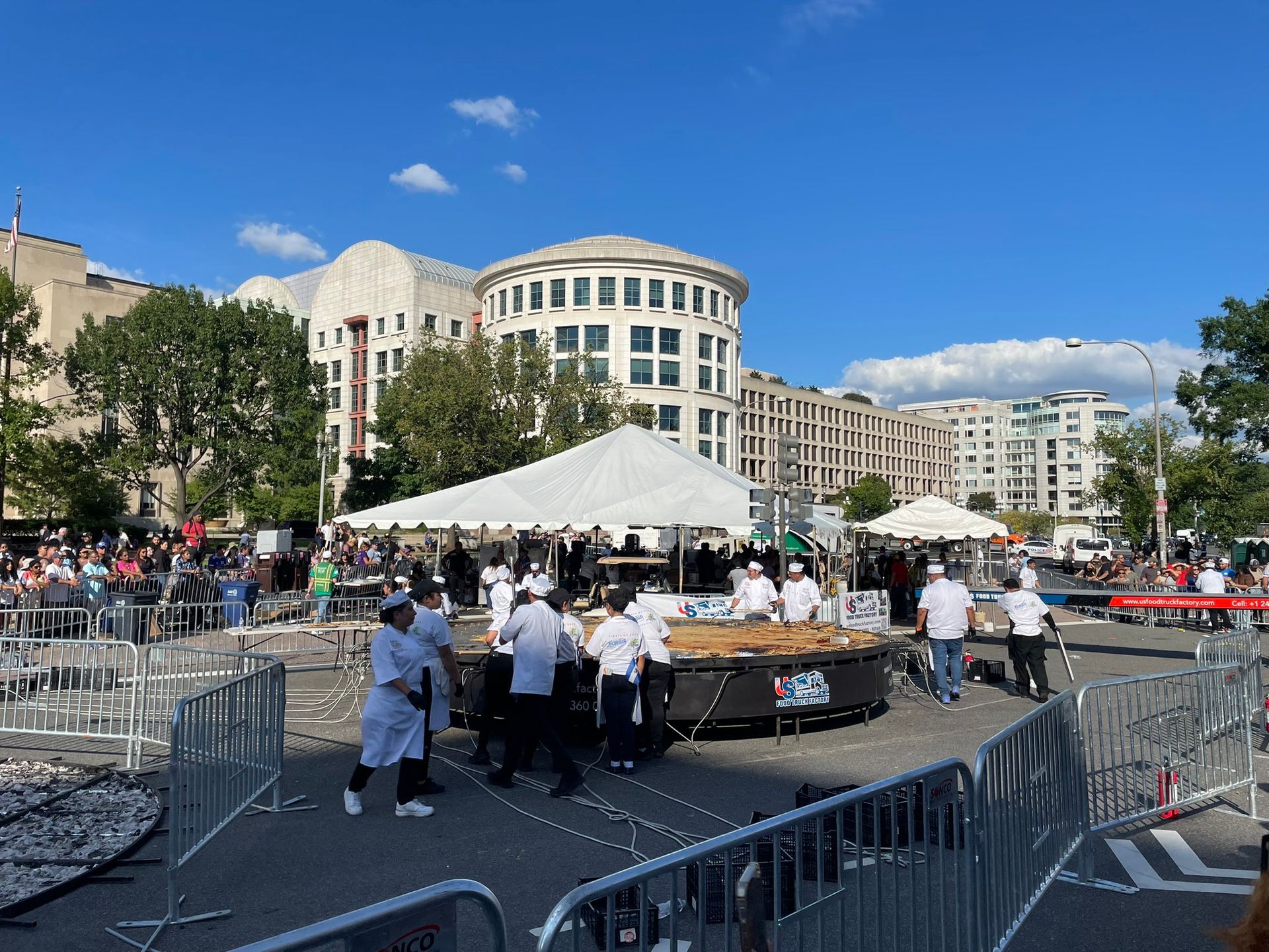 World's  Largest Pupusa, world record in Washington, D.C.