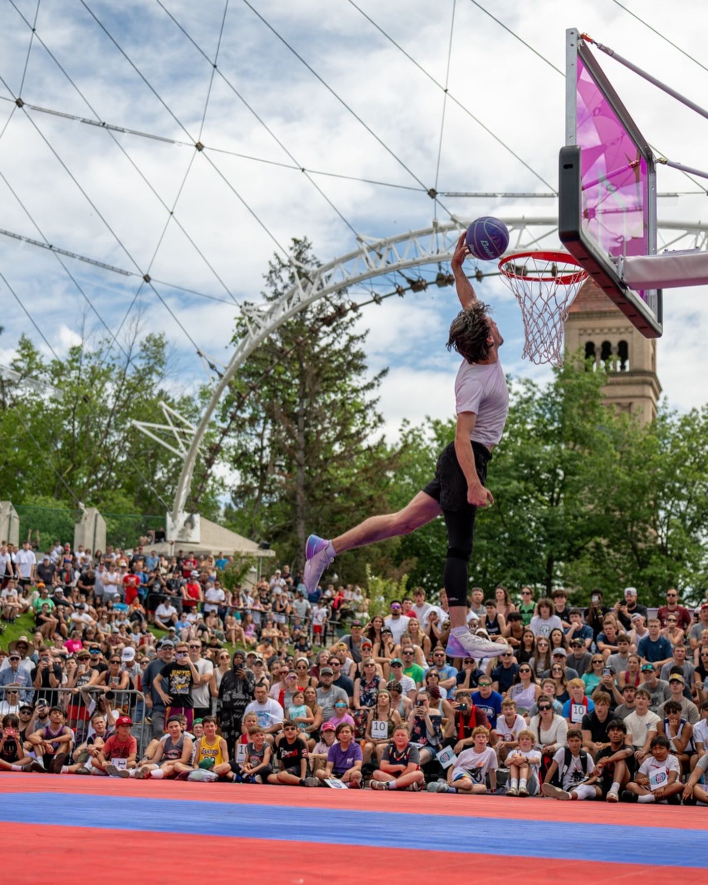 World's largest outdoor 3-on-3 basketball tournament, world record in Spokane, Washington
