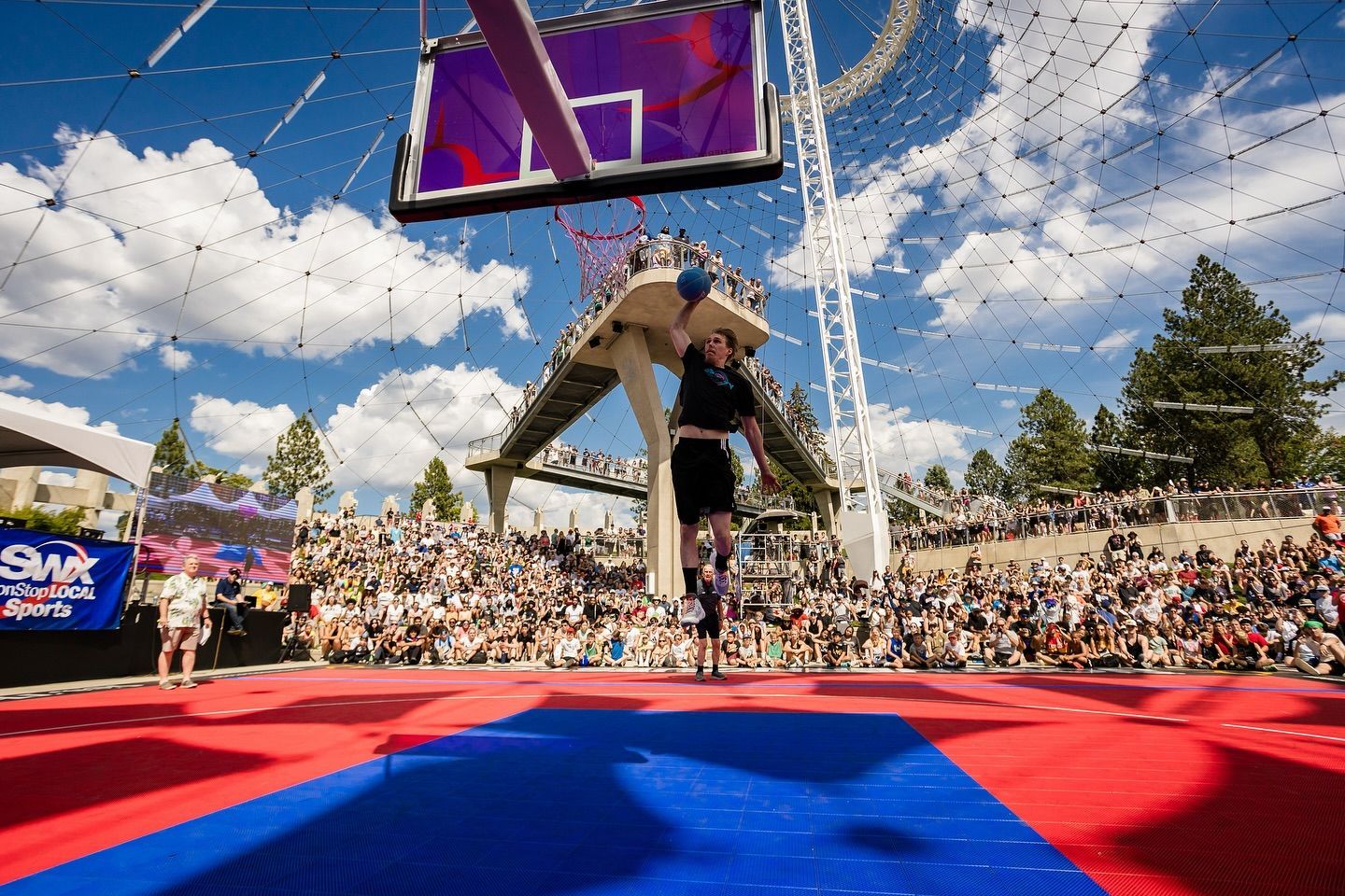 World's largest outdoor 3-on-3 basketball tournament, world record in Spokane, Washington
