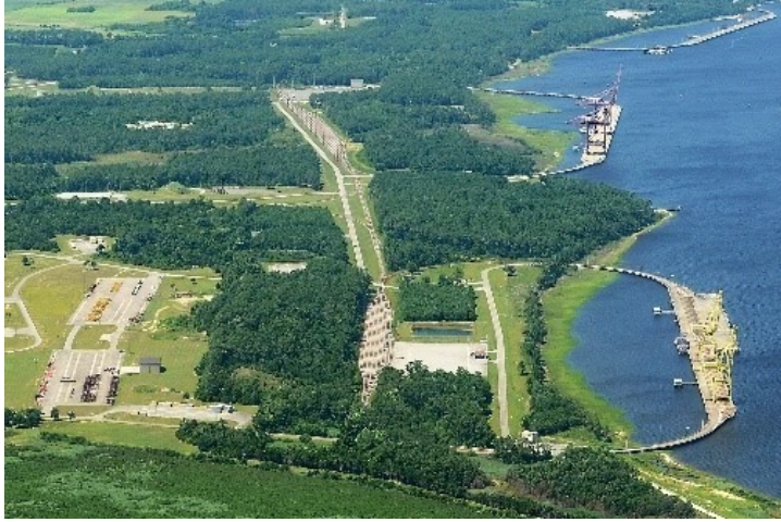 World’s largest military terminal, world record in Southport, North Carolina
