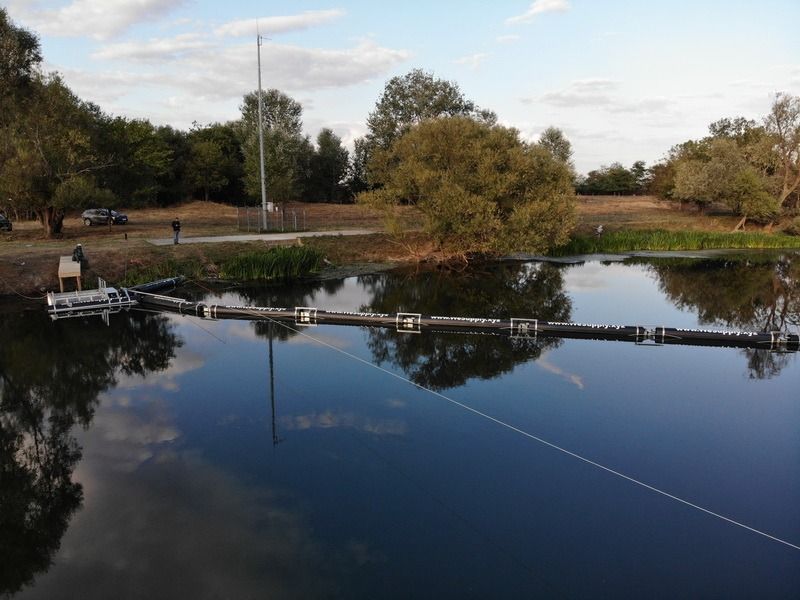 World's First Automatic River Cleaning System, world record in Oradea, Romania
