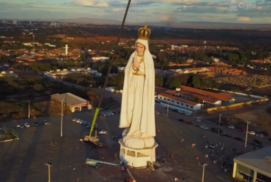 World’s tallest Our Lady of Fátima monument, world record in Crato, Brazil
