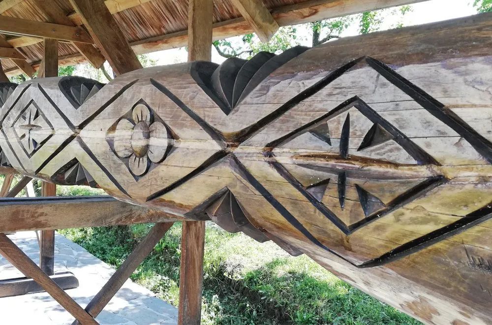 World's Longest Carved Wooden Spoon, world record in Mioveni, Romania
