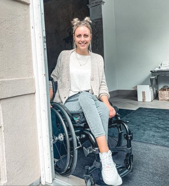 World's first wheelchair user to travel to space, Michaela Benthaus sets world record World's first wheelchair user to travel to space, Michaela Benthaus sets world record
