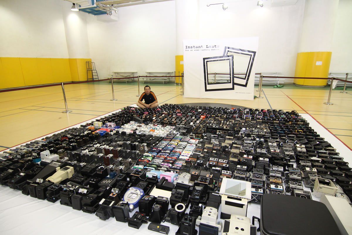 Largest instant camera collection: Wong Ting Man sets world record (HD Video)