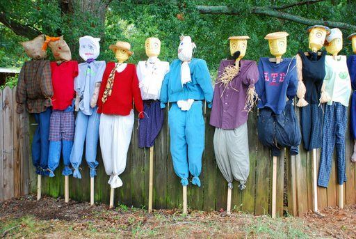 Most Scarecrows in one location-world record set by the Hoschton Scarecrow Stampede