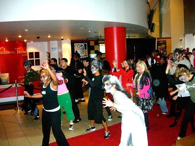  Most people doing the Thriller dance-world record set by Michael Jackson fans