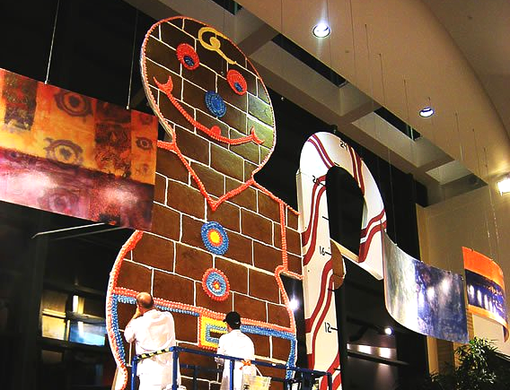 Largest Gingerbread Man-world record set by Dave Bowden