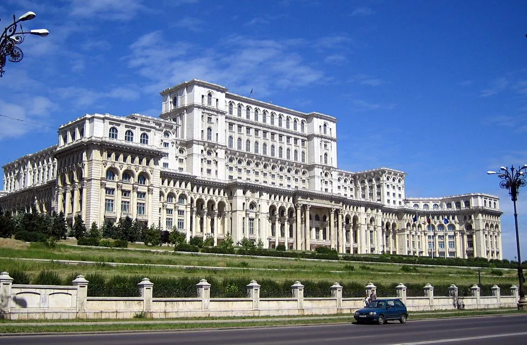   Largest administrative building: world record set by The Palace of the Romanian Parliament

