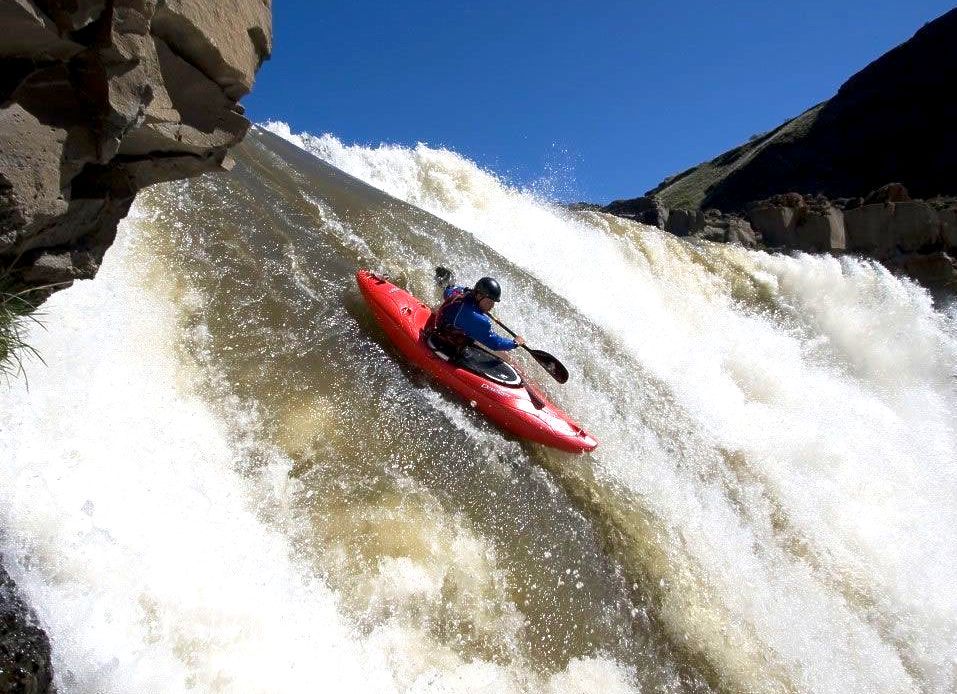 Highest waterfall kayak plunge-world record set by Tyler Bradt 