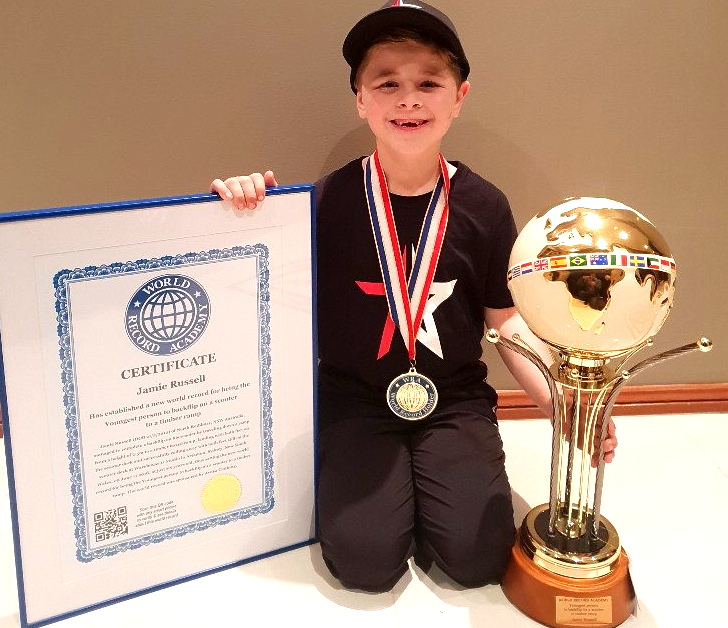 World Record Academy's 2021 Young Athlete of the Year: Two-time World Record holder Jamie Russell﻿