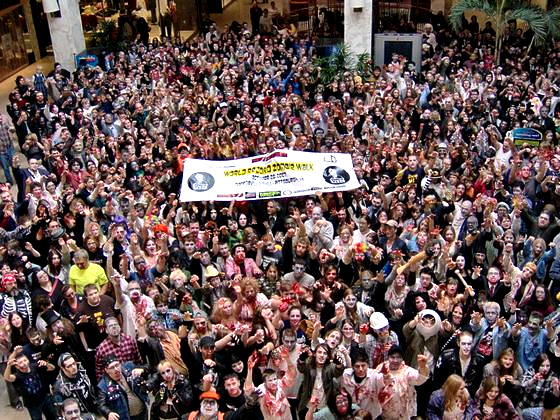 Largest zombie gathering-world record set by Pittsburgh walk
