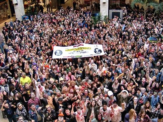  Largest zombie gathering-world record set by Pittsburgh walk
