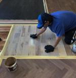 Man Staining and Finishing — Oklahoma City, OK — Temple Johnson Floor Company