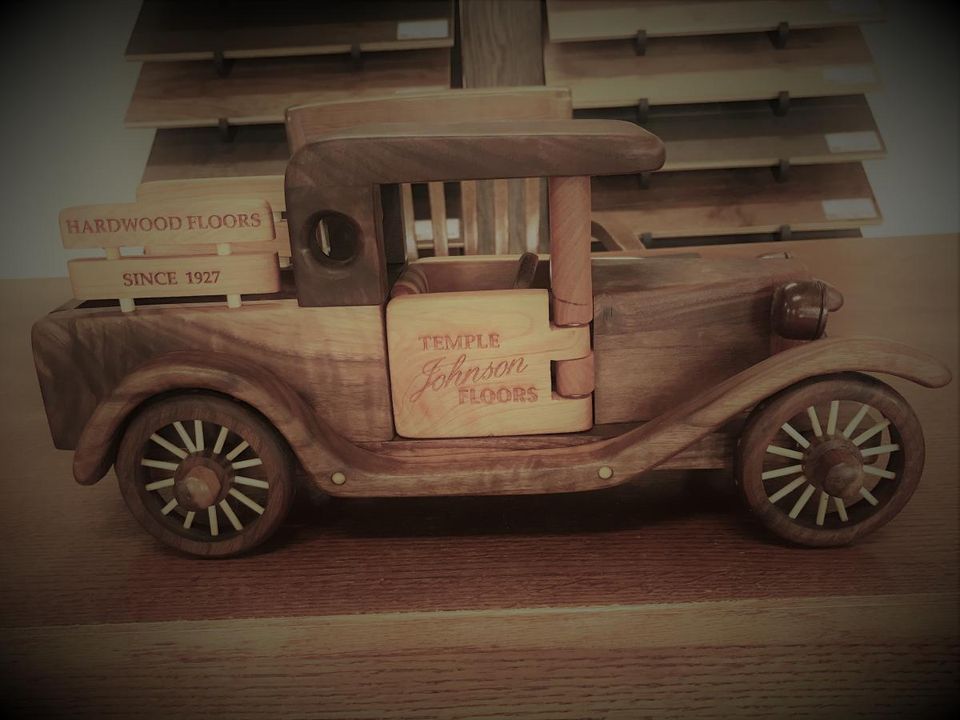 Wooden Car — Oklahoma City, OK — Temple Johnson Floor Company