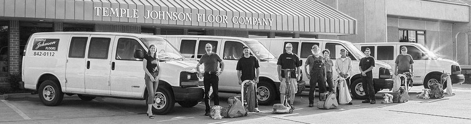 Old Photos of Crew in Temple Johnson Floor Company — Oklahoma City, OK — Temple Johnson Floor Company