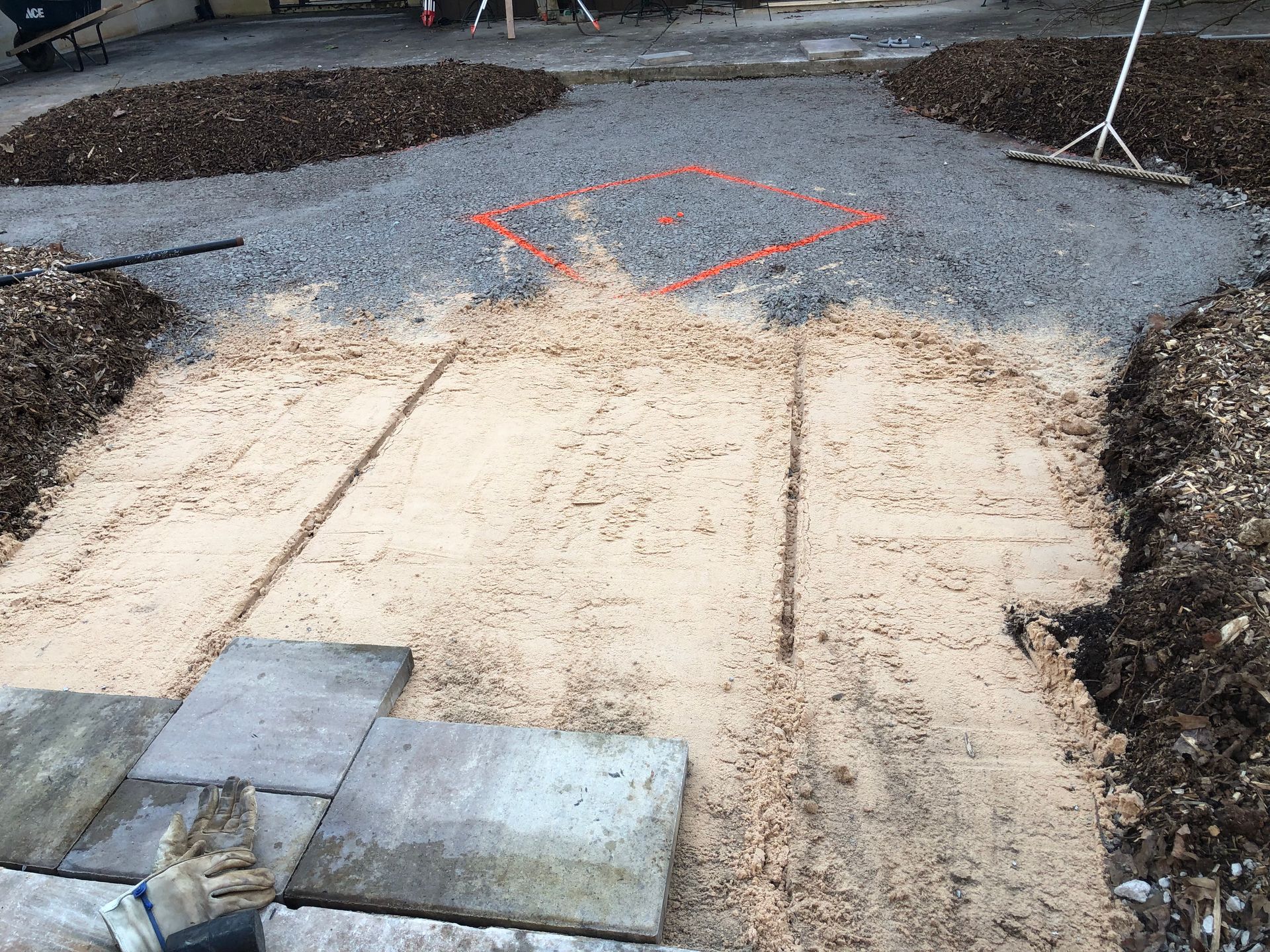 Outdoor spaces before