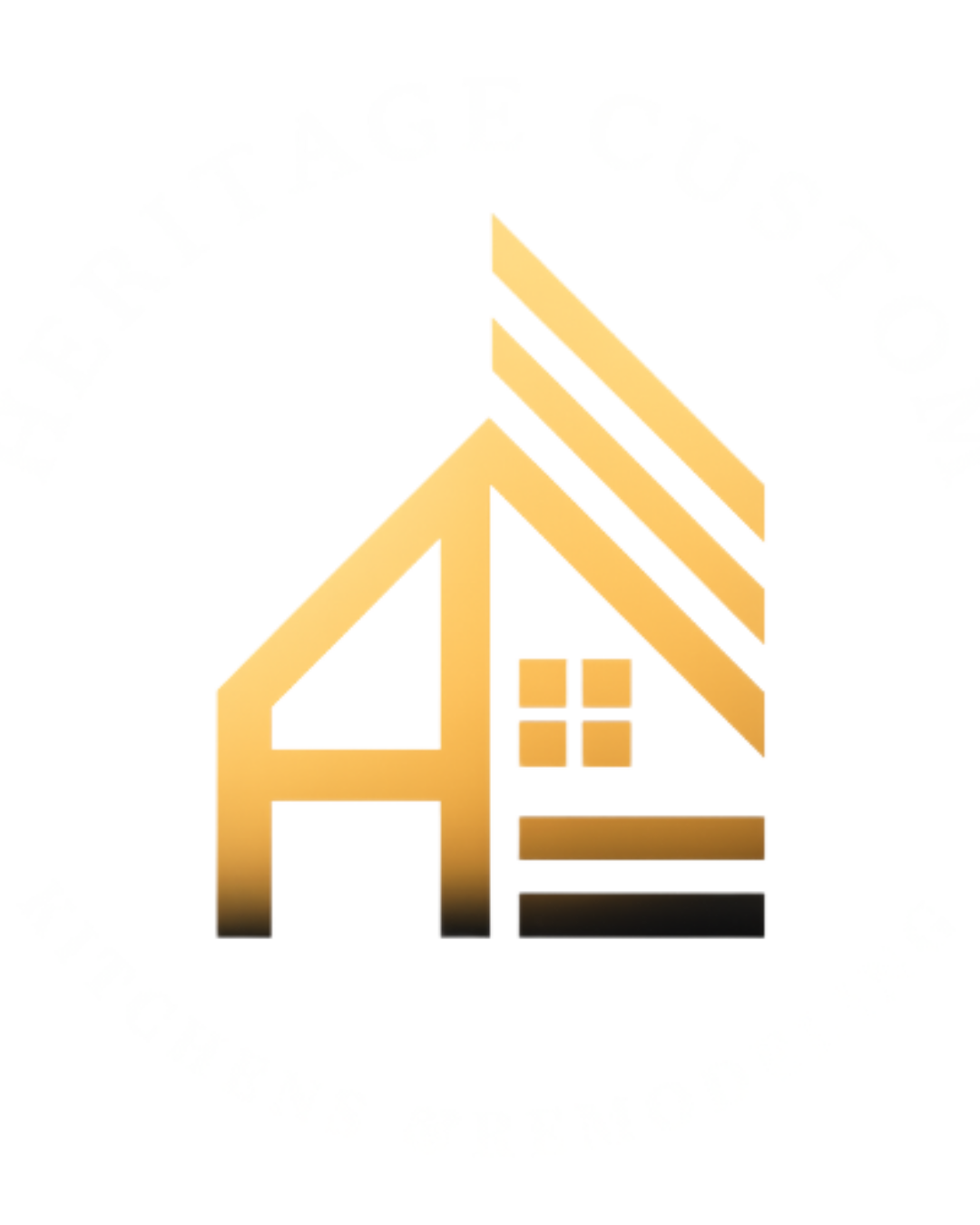 Heritage Custom Kitchens Logo – Handcrafted, timeless kitchen designs emphasizing quality and elegance.