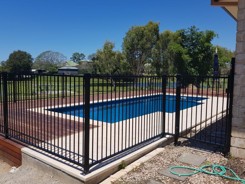 Black Aluminium Pool Fence — Fencing Contractors In Coffs Harbour, NSW