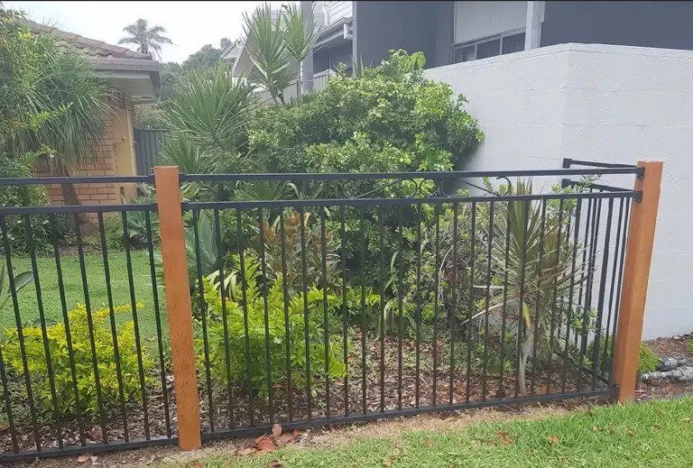 Black Aluminum Fencing — Fencing Contractors In Coffs Harbour, NSW