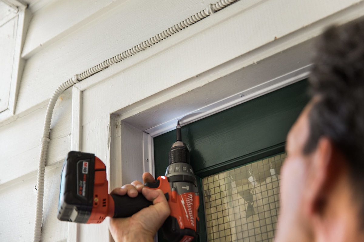 Add Weather Stripping Around the Door Frame